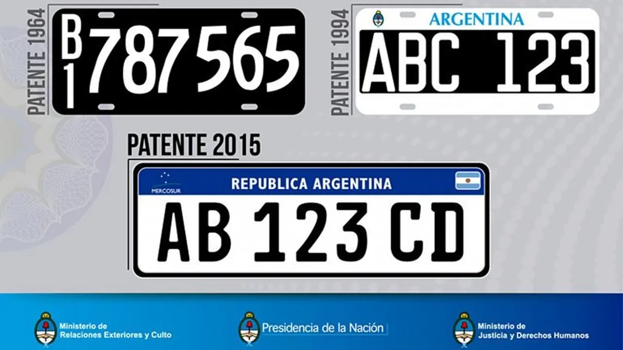 El mes de patentamiento de un auto estuvo acompañado de letras que indican la provincia a la cual pertenece la unidad.