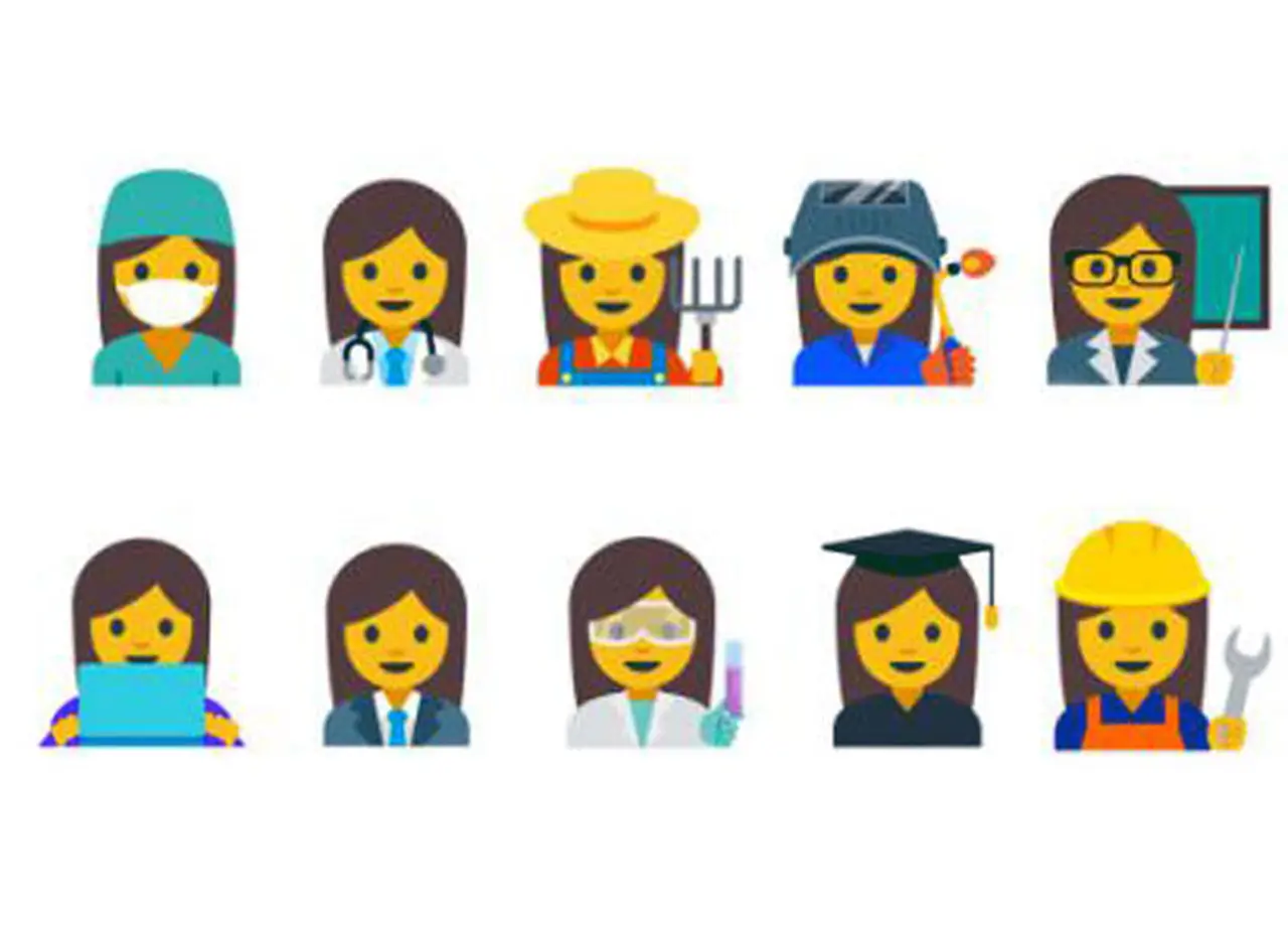 Google propone 13 nuevos "emoticonos" que representen a la mujer