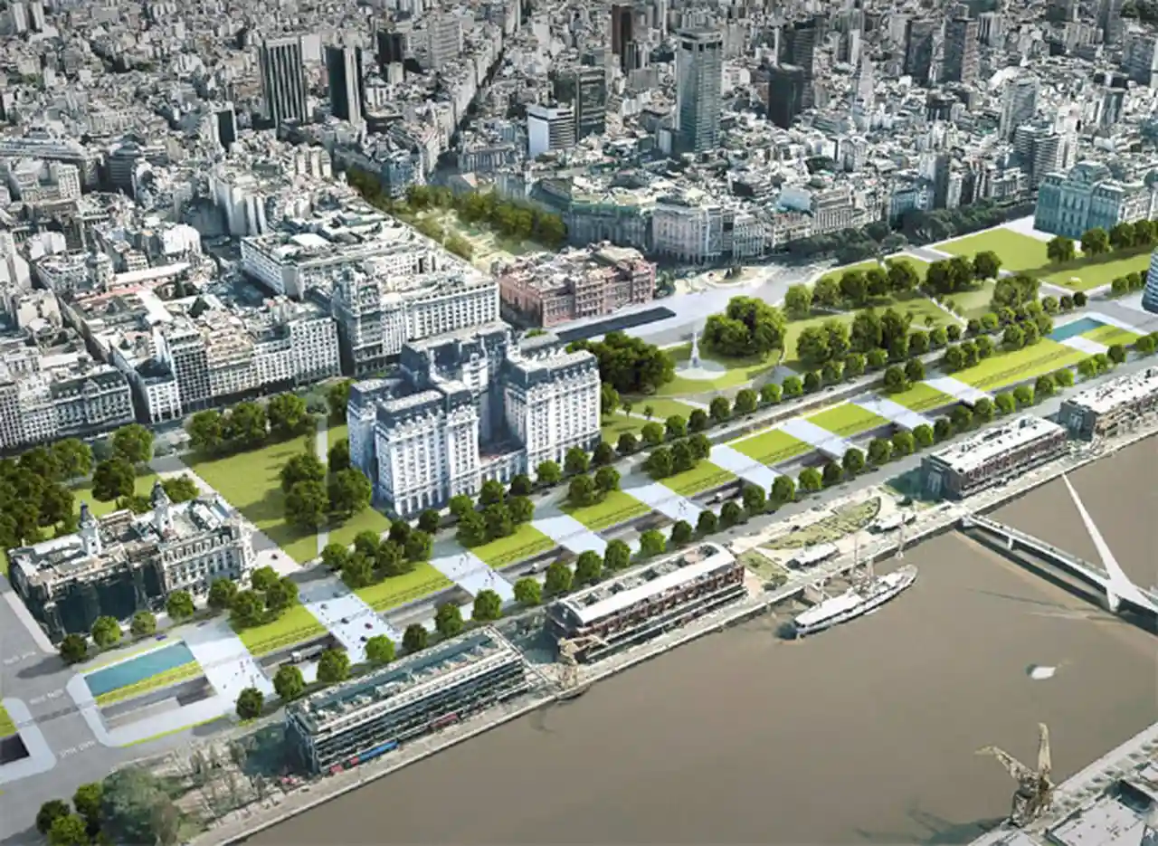 El Gobierno firmó con el CAF un crédito por u$s400 millones para el Paseo del Bajo