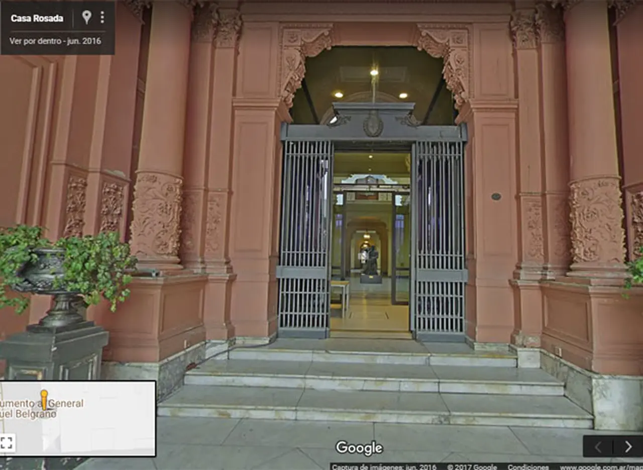La Casa Rosada se puede recorrer en 360º en Google Street View