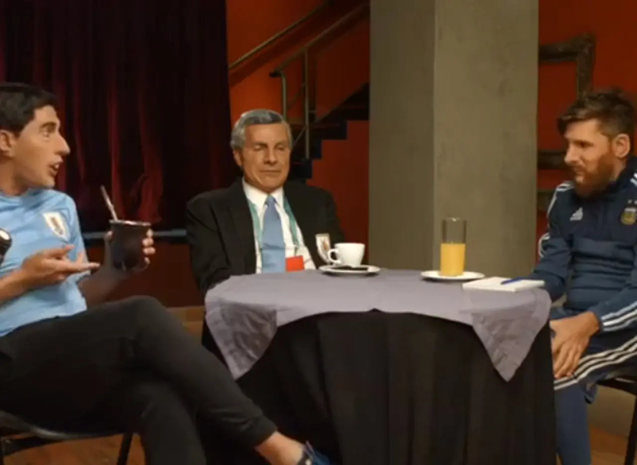 Video: la desopilante imitación de Martí­n Bossi en la previa de Argentina-Perú
