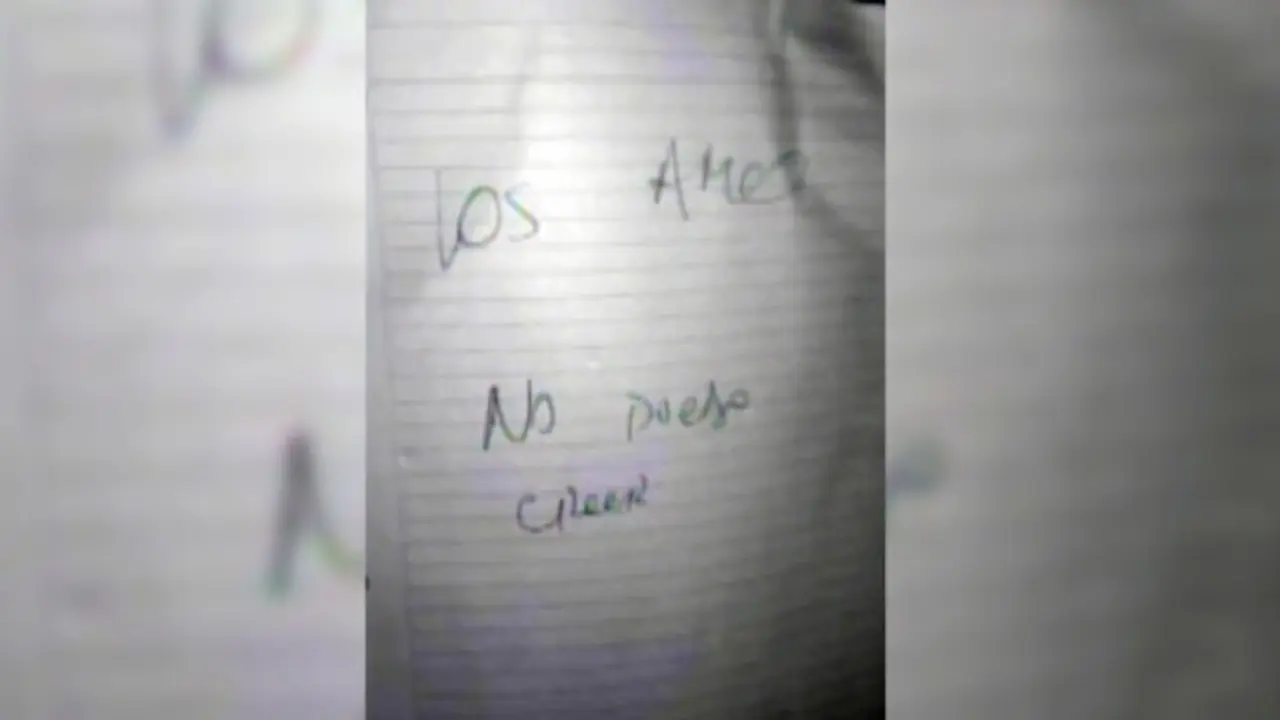 "Los amo, no puedo creer", la nota que llevaba Dehlon cuando se suicidó