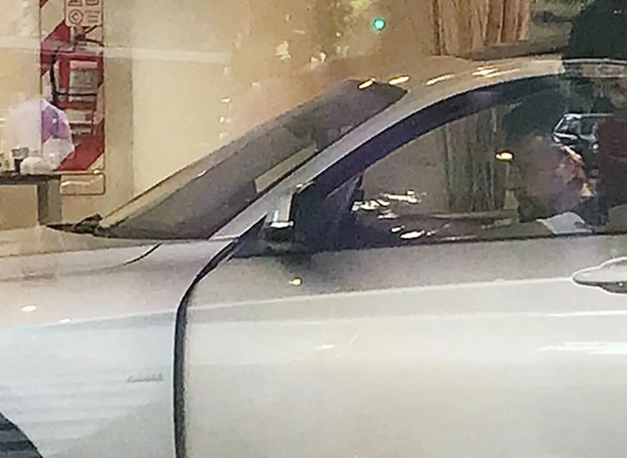 Revelan fotos de Roberto Navarro probando un auto alemán de $1.000.000