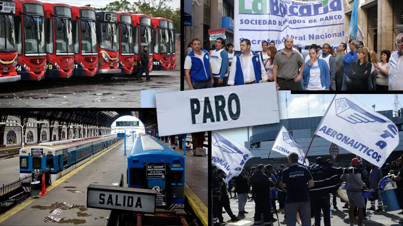 Pese al bono de fin de año, ya hay síntomas de un diciembre “caliente”: paran bancarios, aeronáuticos y transporte