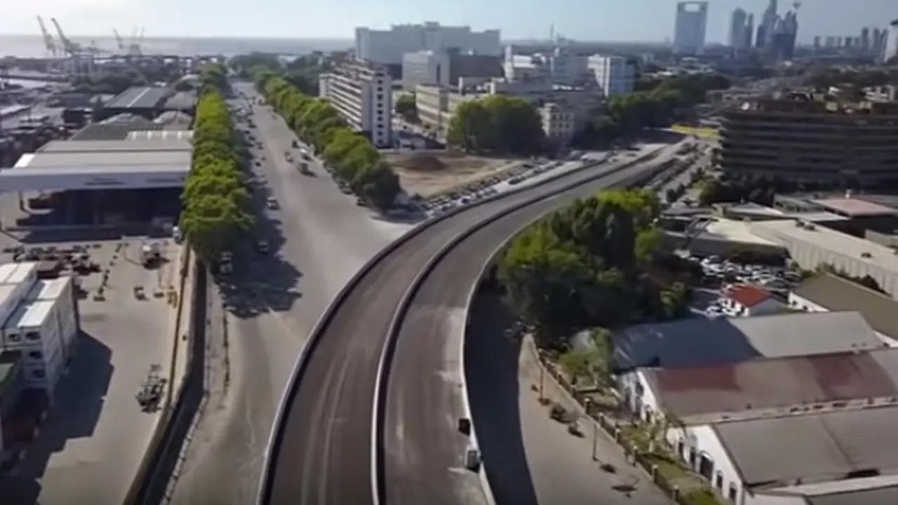 Video: así se ve desde el aire el Paseo del Bajo a días de su inauguración