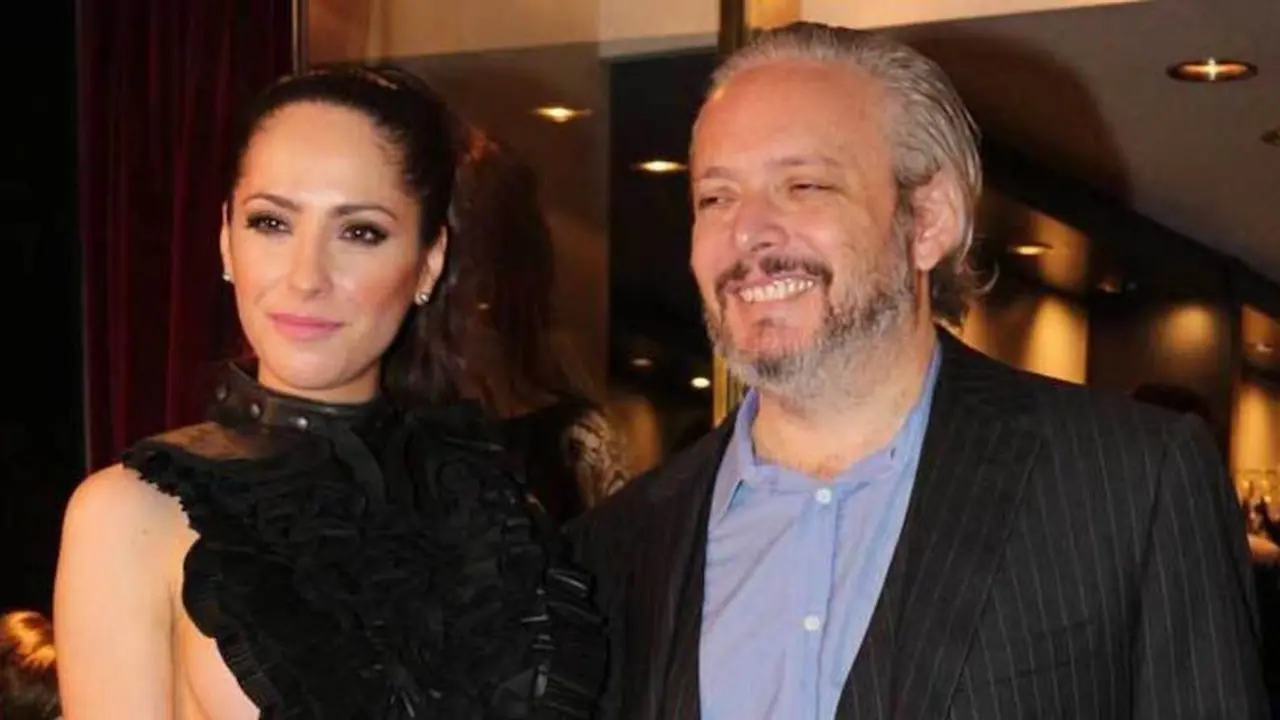Vannucci junto a su ex, Matías Garfunkel.