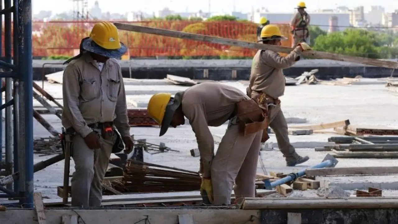 La construcción es uno de los sectores en los que hubo un aumento trimestral del empleo