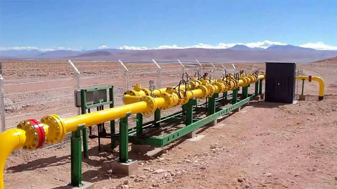 Tuberías en Vaca Muerta.