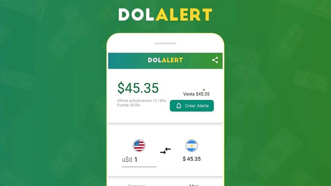 Lanzan una aplicación con alertas sobre el dólar
