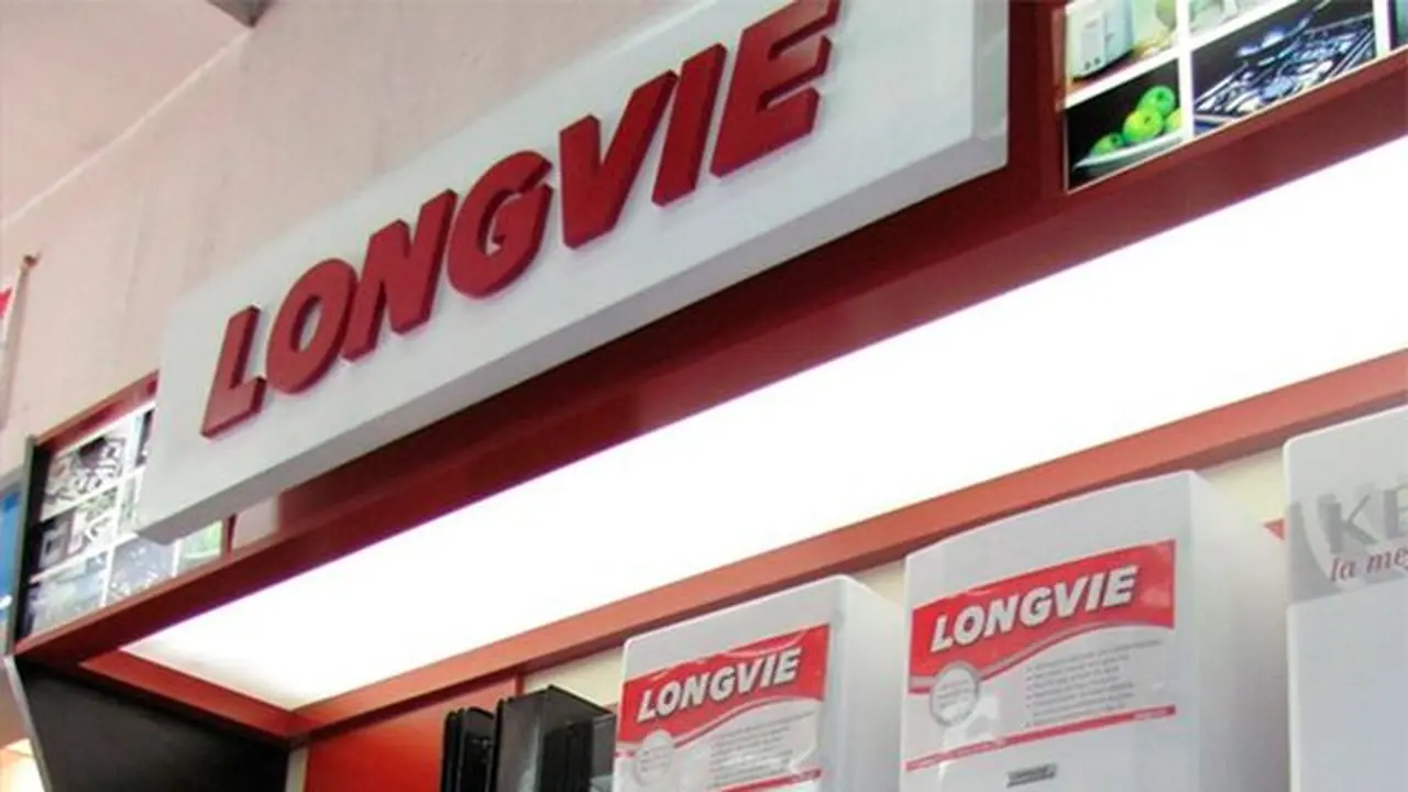Un cartel de la marca de electrodomésticos Longvie