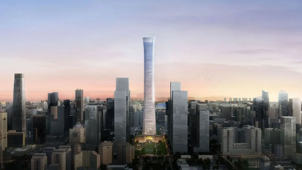 El China Zun Tower se destaca en la Ciudad de Guanzou