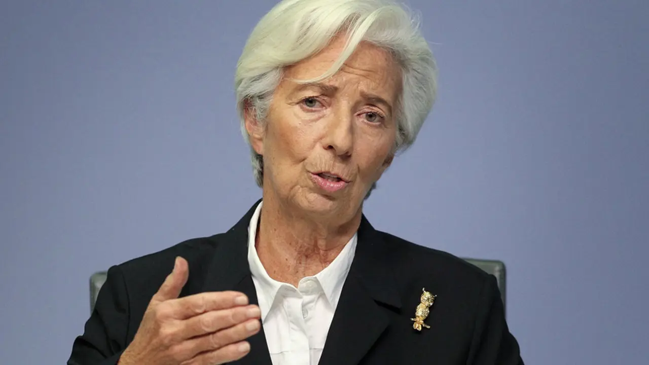 La presidenta del Banco Central Europeo mostró algo de optimismo, por primera vez en meses