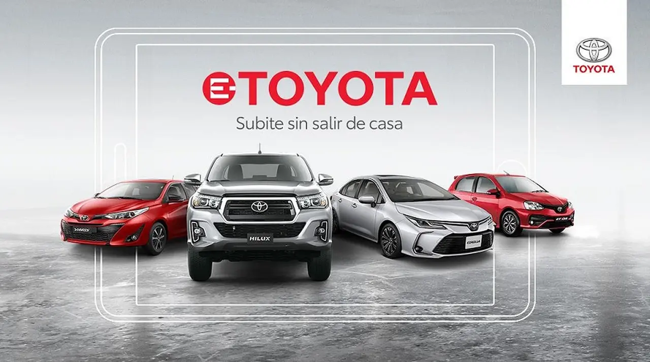Toyota invita a comprar sus autos vía online.