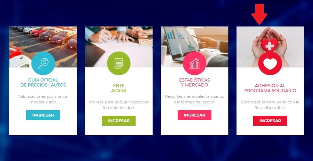 ACARA pone autos de concesionarios a disposición de la medicina.