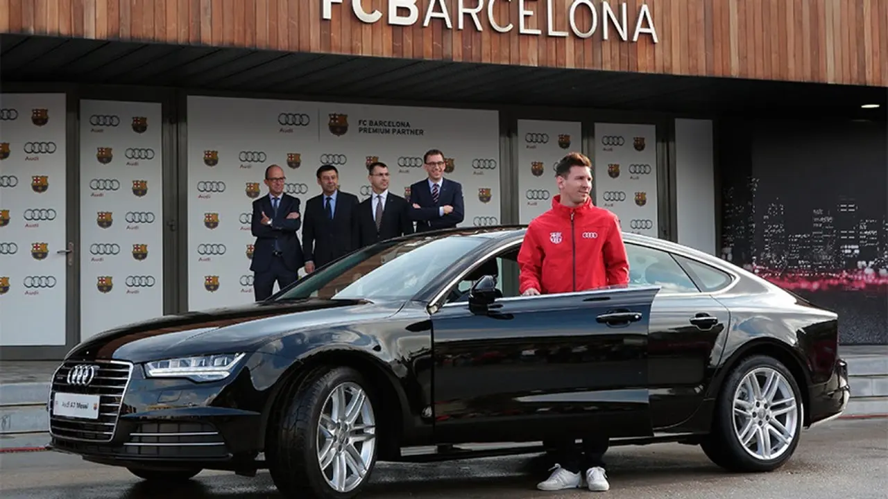 Audi, el auto que muchos años acompañó a Messi.