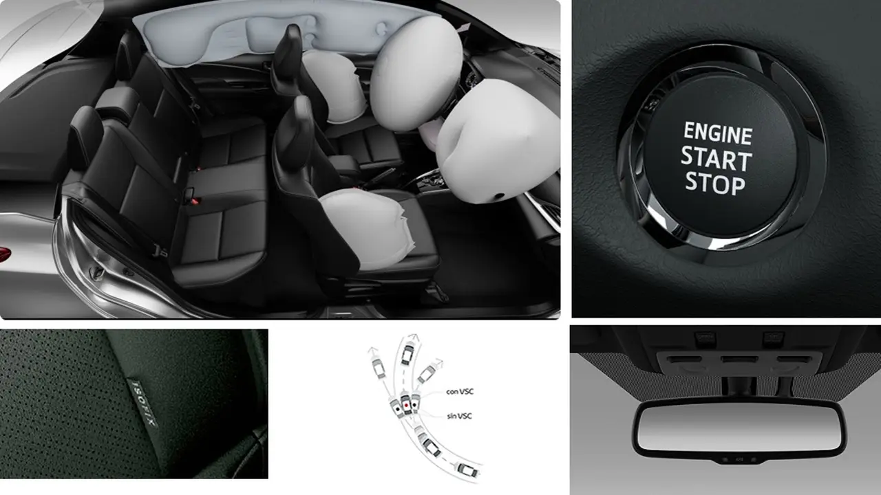 Airbargs, Isofix y varios asistentes completan la seguridad del Toyota Yaris.