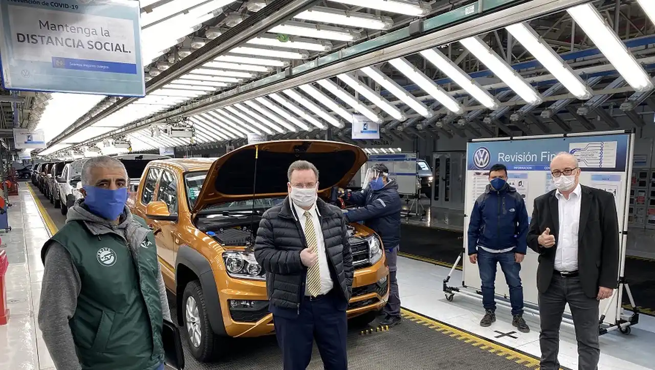 La fábrica de Volkswagen en Pacheco ya está funcionando.
