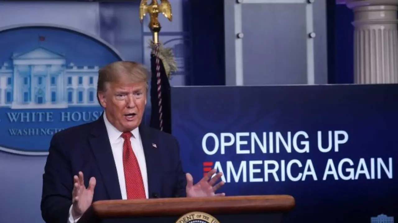 El presidente Trump apunta a diseñar un plan para salir de esta situación 