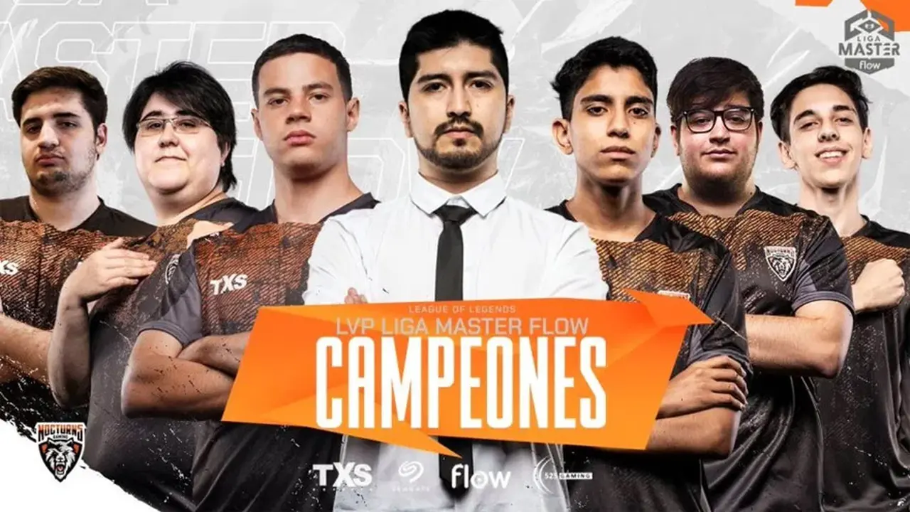 Nocturns Gaming posee 14 campeonatos ganados y es el actual campeón de la Liga Master Flow.