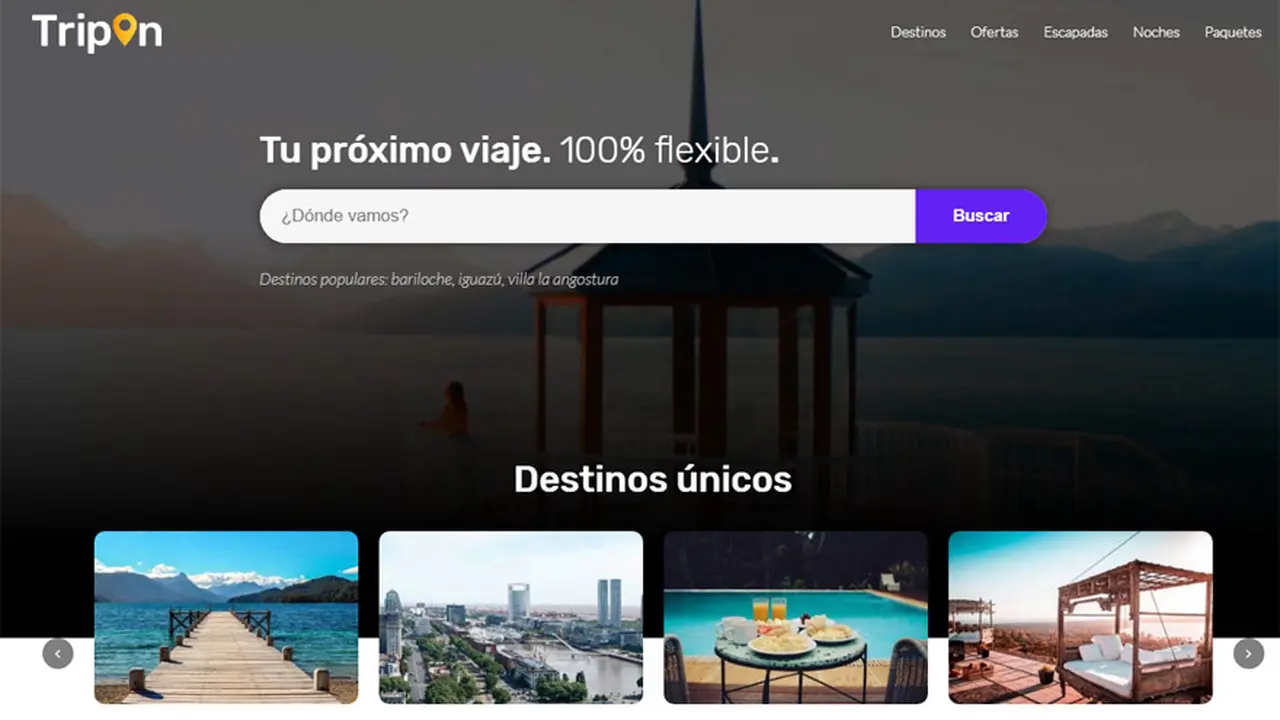 La plataforma Tripon agrupa a hoteles de Argentina y Uruguay.