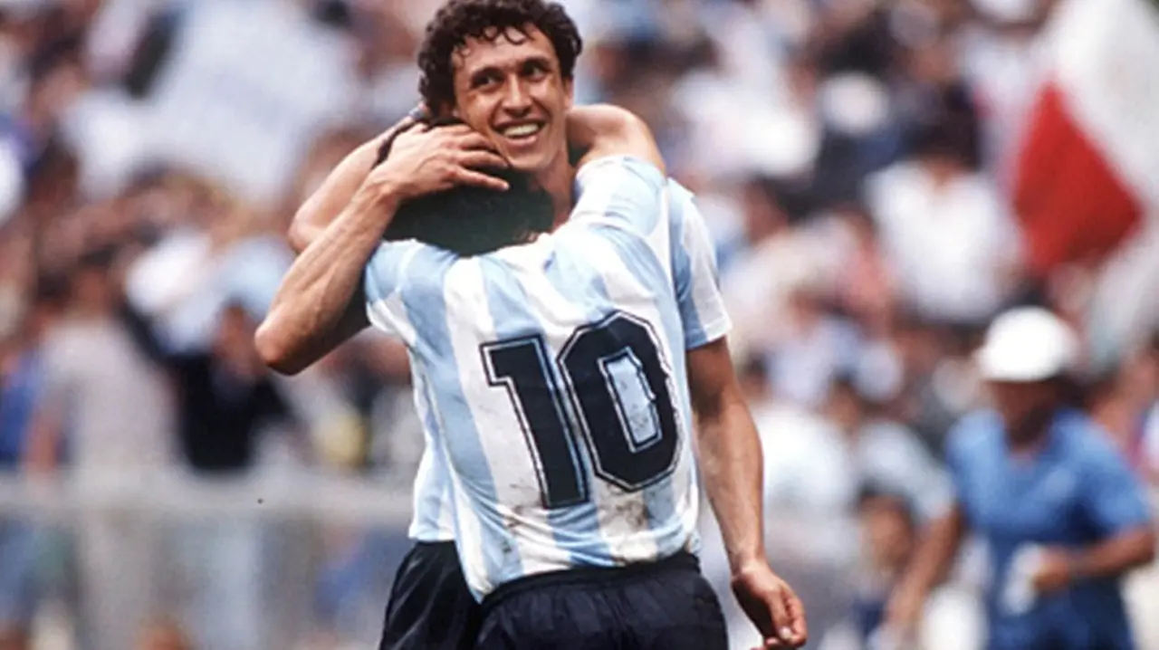 Maradona y Valdano, socios en la gesta de México 86