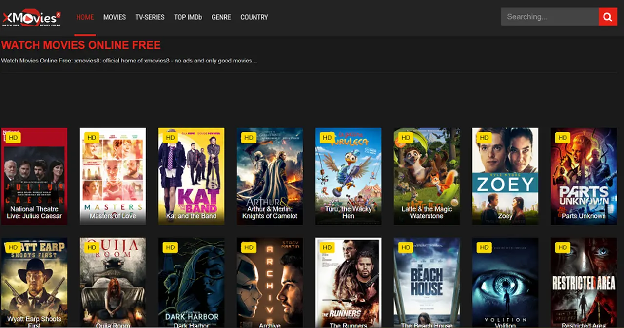 Xmovies8 es uno de los sitios donde se pueden encontrar películas onlie gratis