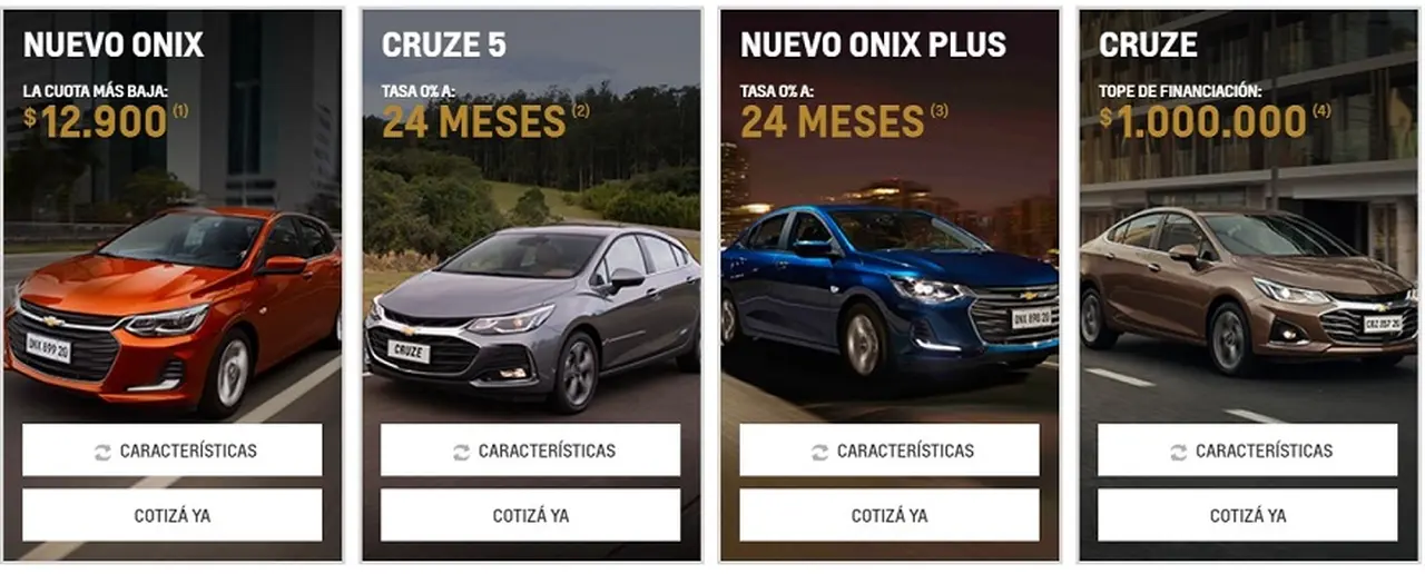Los beneficios de Chevrolet para el mes de julio.