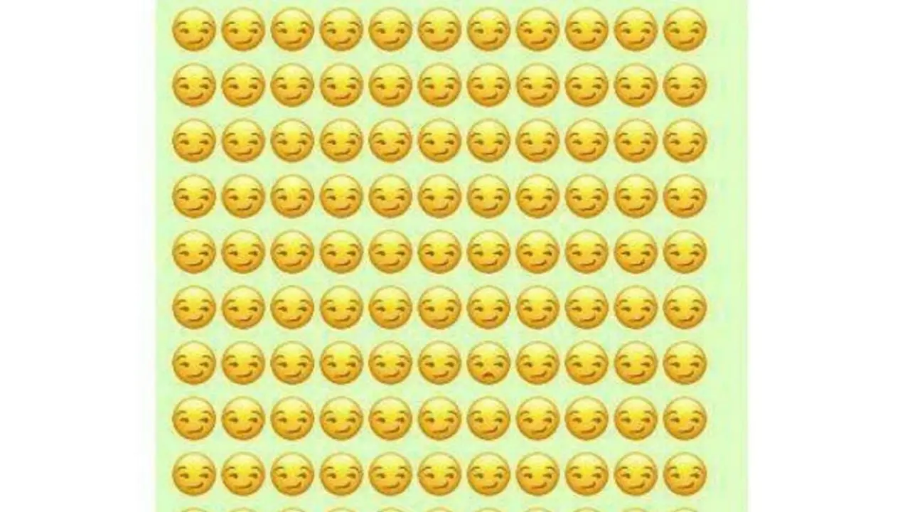 El desafío de encontrar el emoji diferente en menos de 20 segundos.