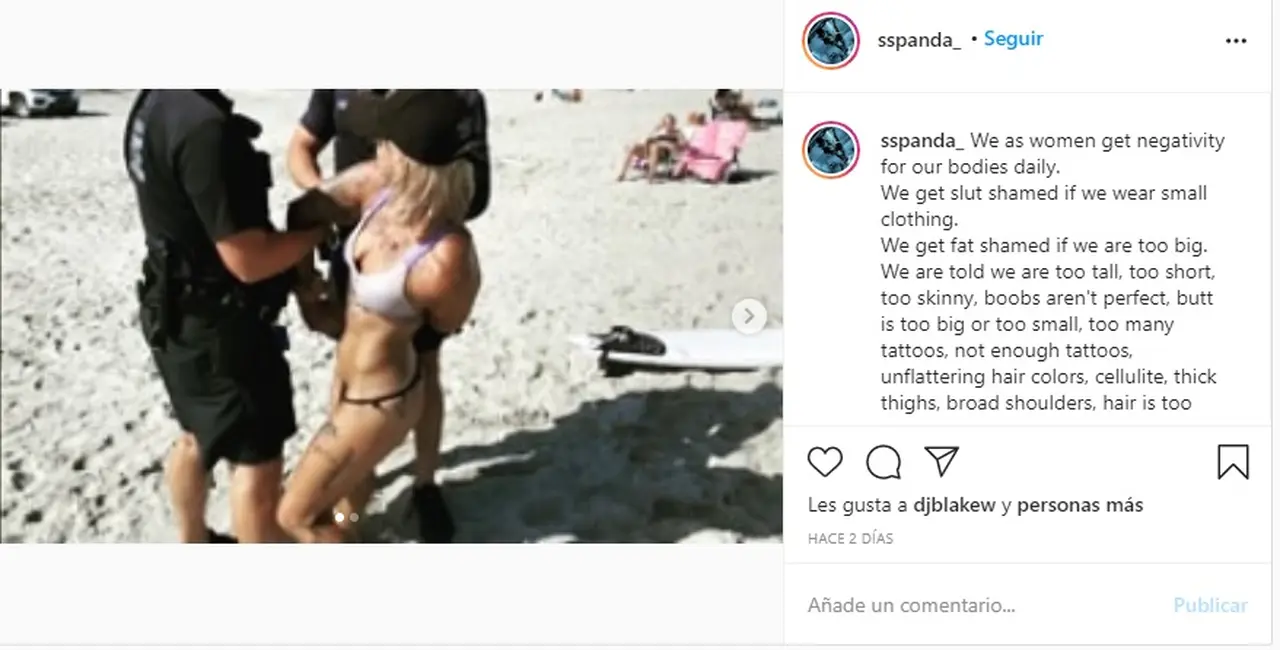 La acróbata cuenta el hecho en su Instagram.
