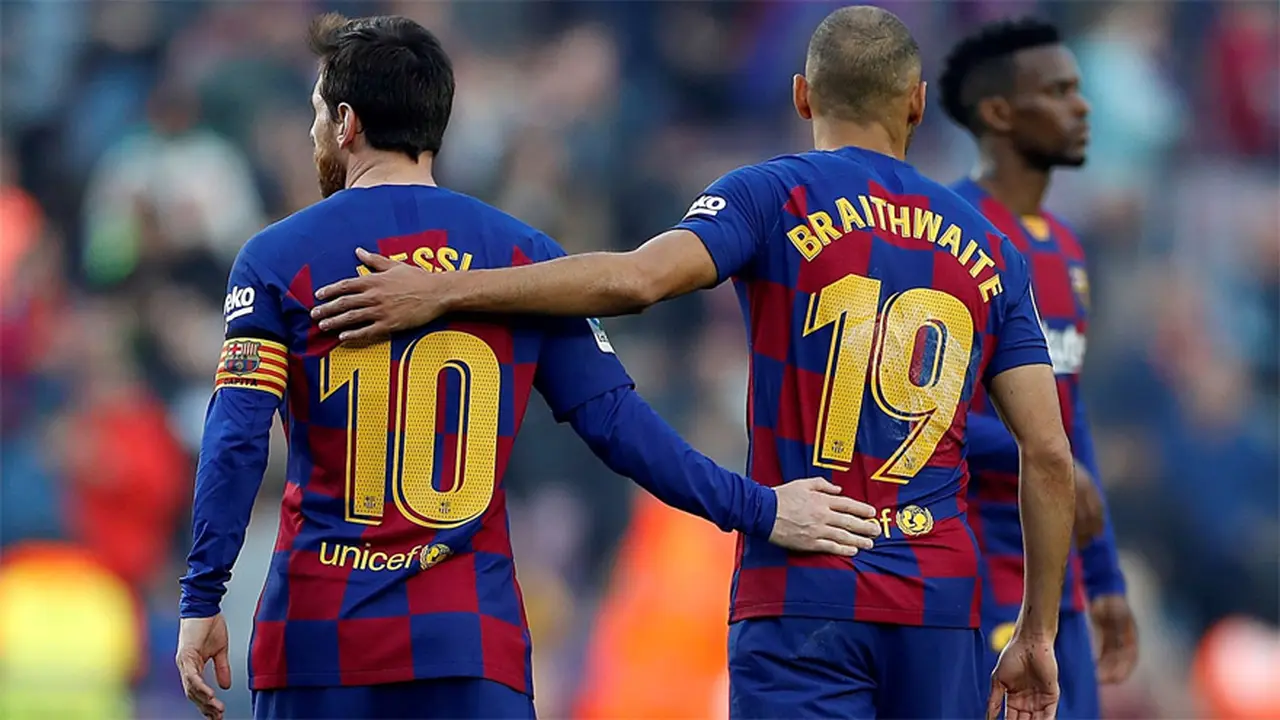 Messi y Braithwaite: el pasado y el futuro del Barcelona?