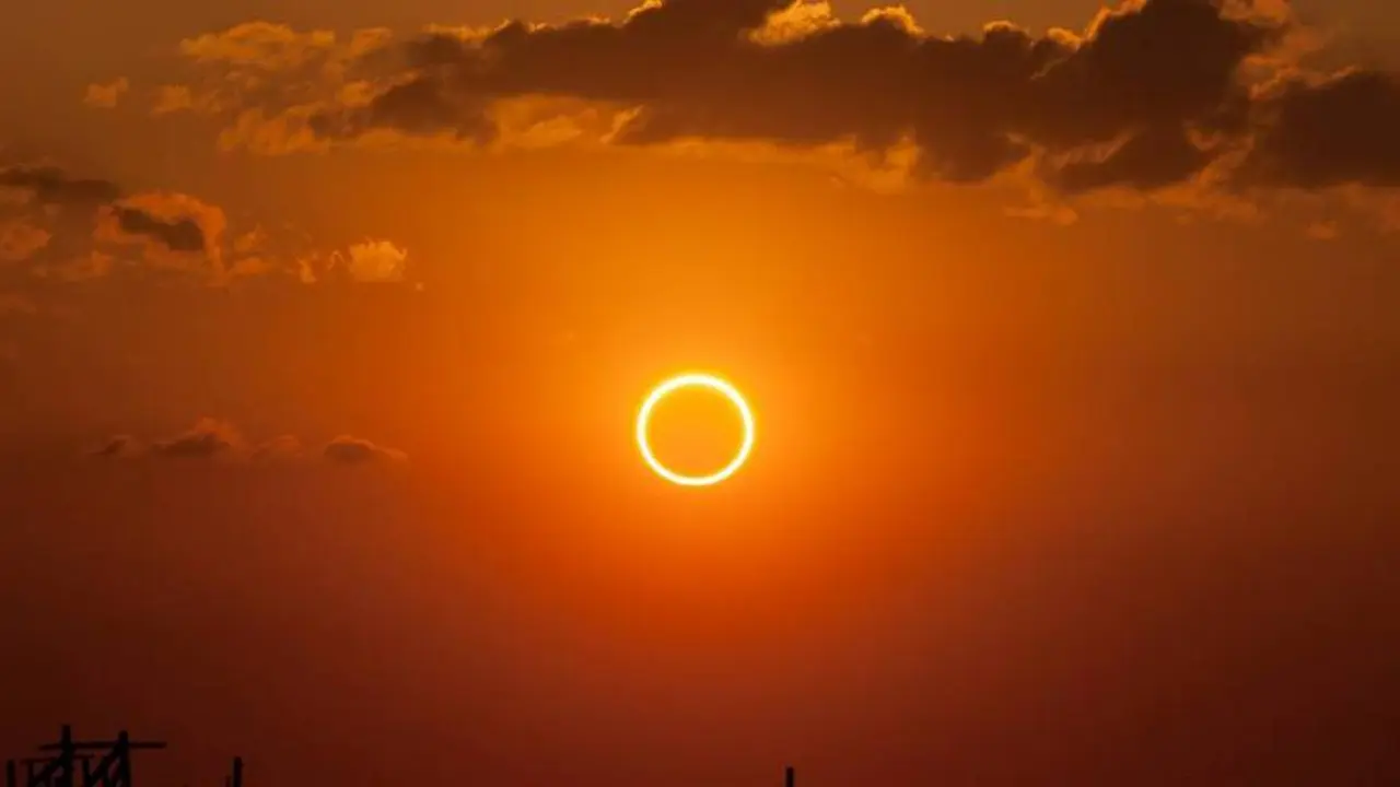 Así se ve un clipse anular