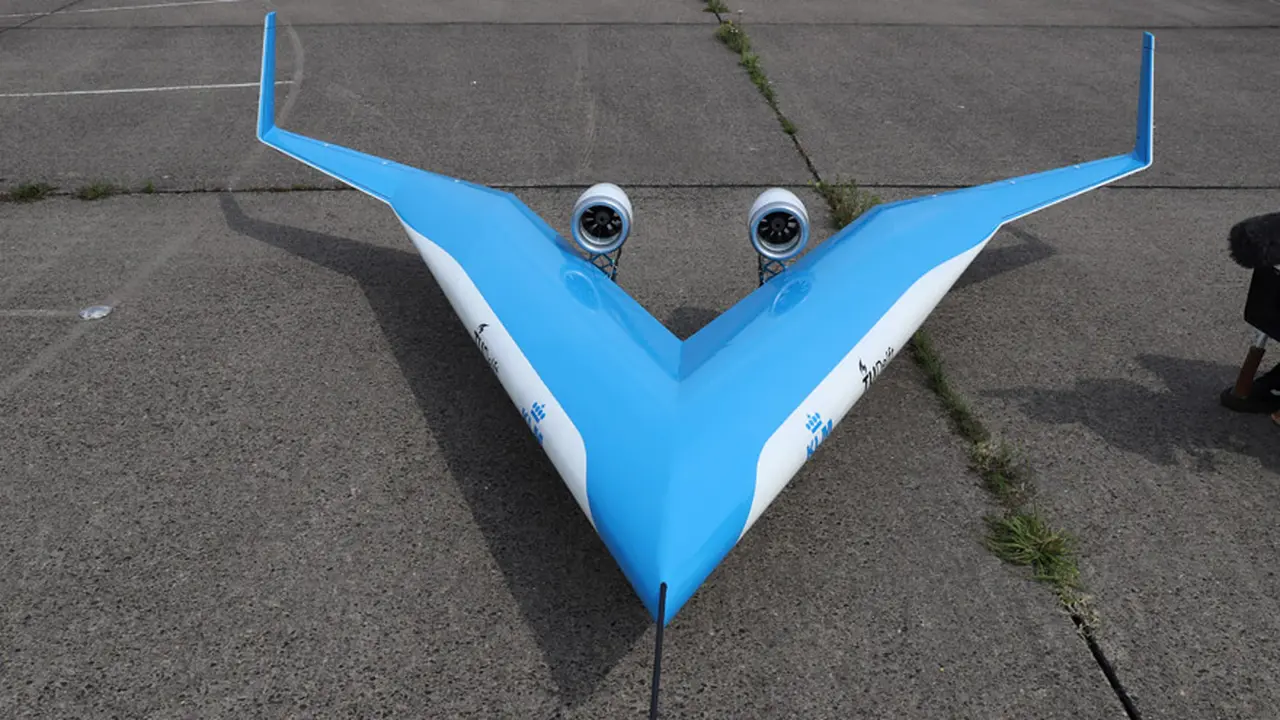 El prototipo a escala que voló esta semana.