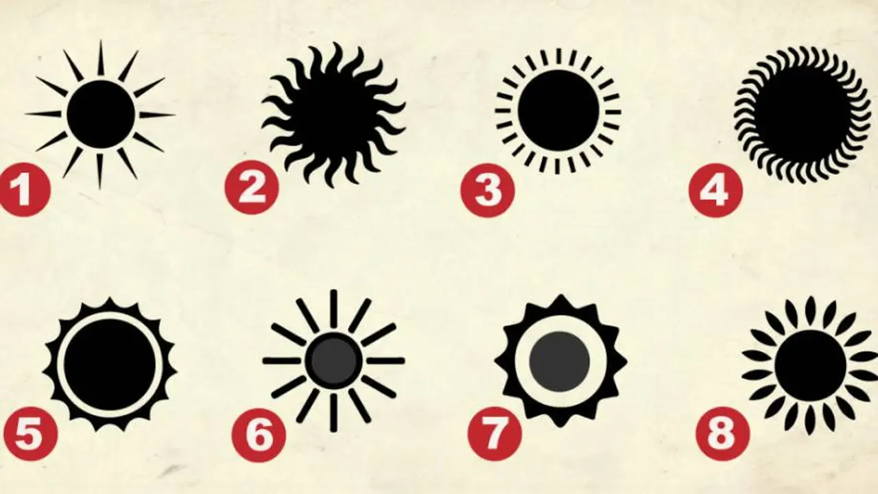 Elegí un sol y conocé el rasgo más secreto de tu personalidad