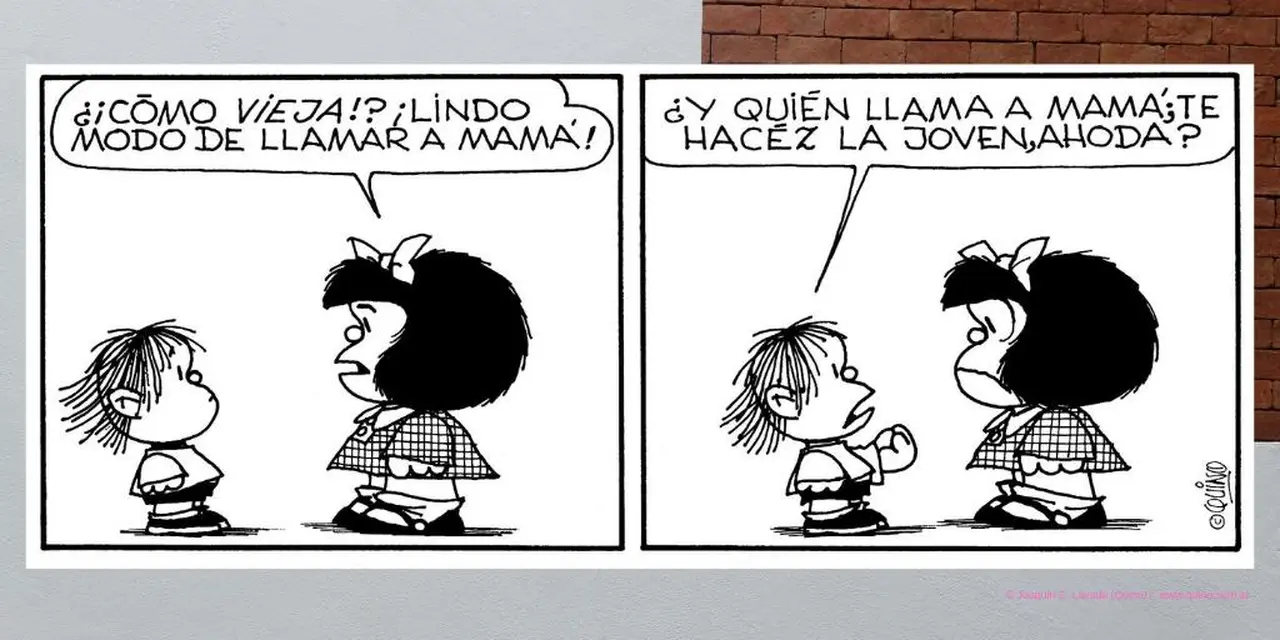 Guille y Mafalda protagonizaron una gran cantidad de escenas de la historieta