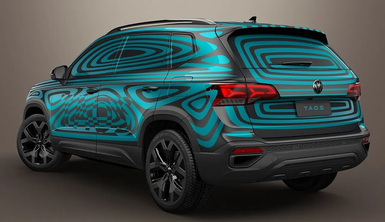 Volkswagen Taos, así es su imagen posterior.