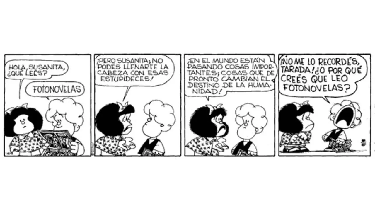 Mafalda y Susanita, en uno de sus clásicos diálogos