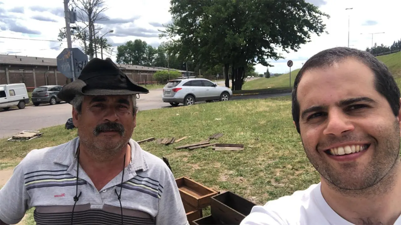 Con Eduardo: 