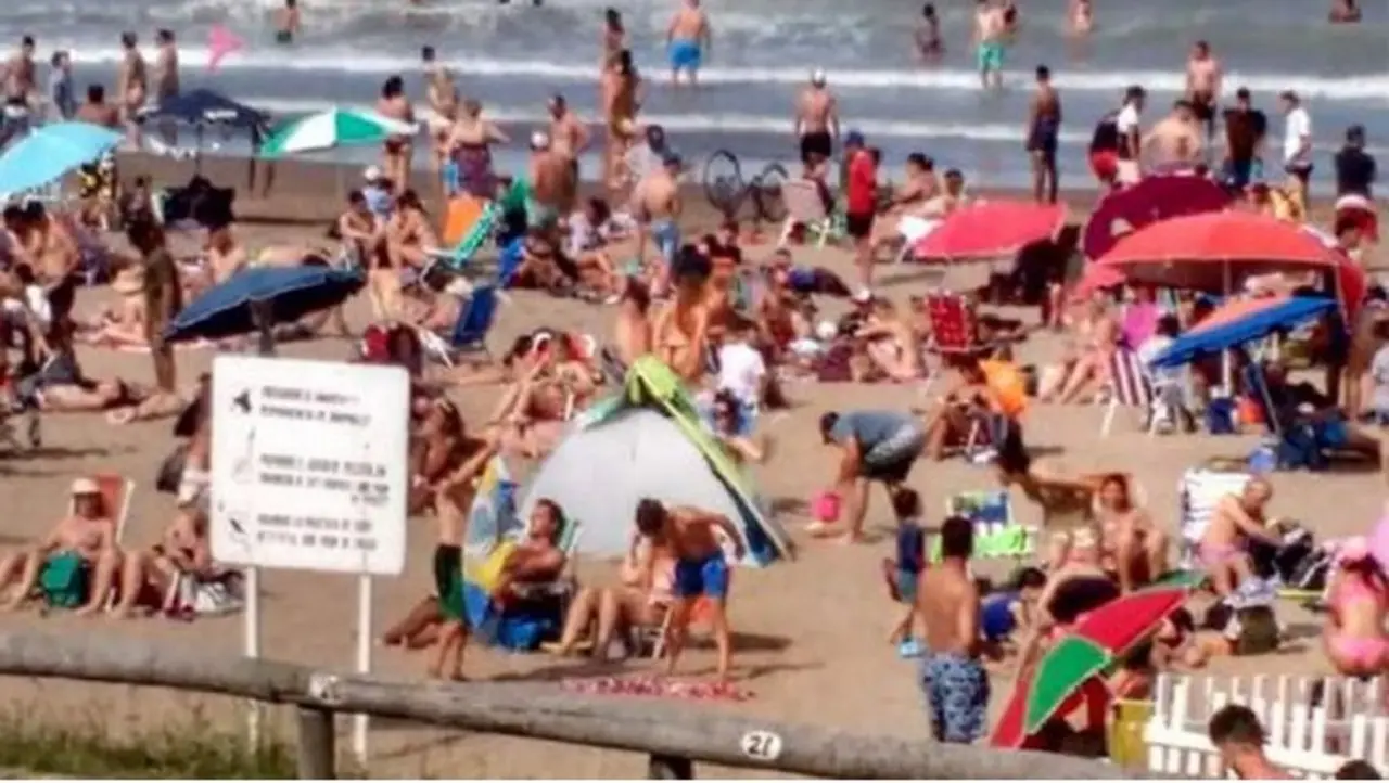 Con casi 30 grados, Mar del Plata 