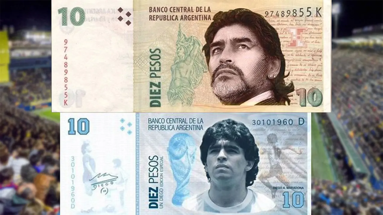 Billetes de Maradona: las propuestas que circulan en las redes.