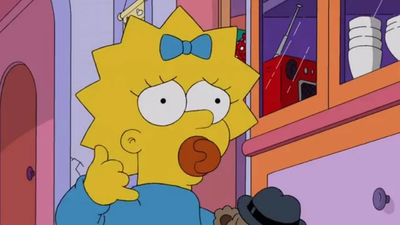Maggie es la menor de los Simpson