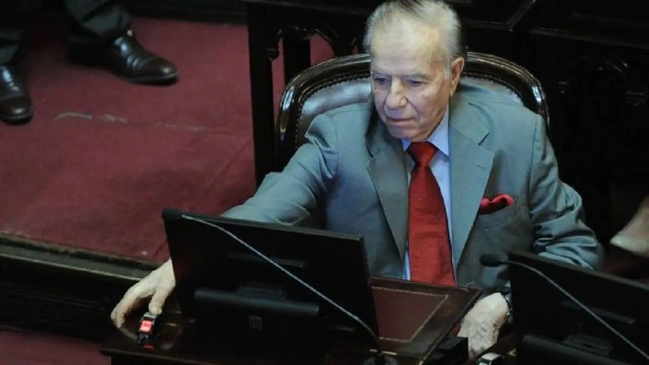 Menem ocupa una banca como senador desde el año 2005