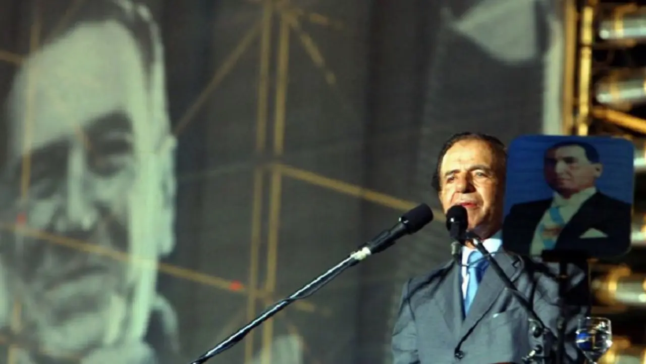 Menem fue, desde niño, un admirador de Juan Domingo Perón