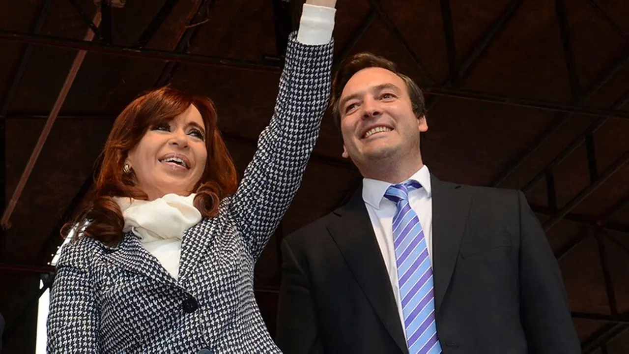 Martín Soria junto a Cristina Kirchner.