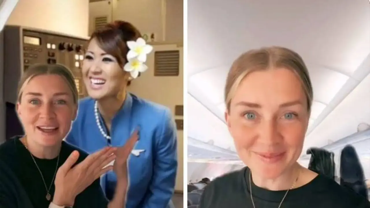 ¿Por qué te saludan cuando entrás a un avión? Una azafata famosa en Tik Tok revela la respuesta