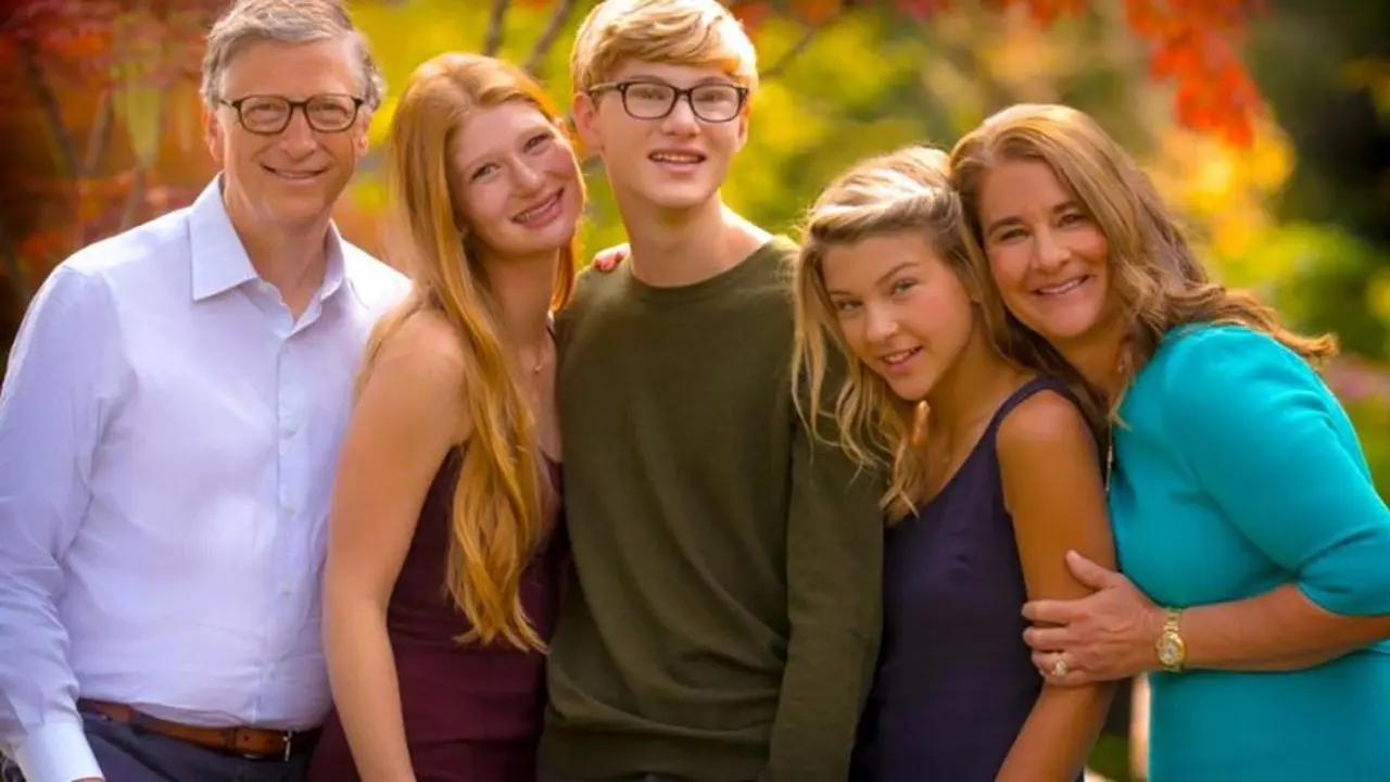 Bill Gates junto a su familia.
