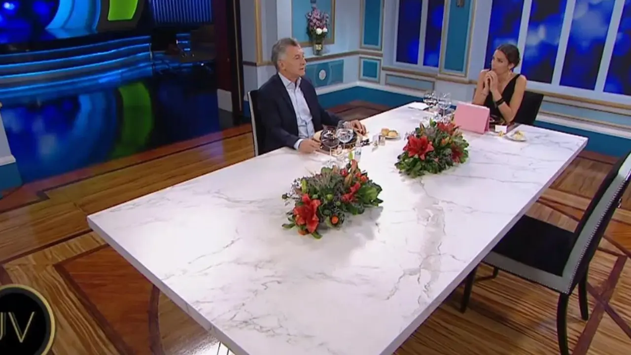 Macri en una entrevista polémica.
