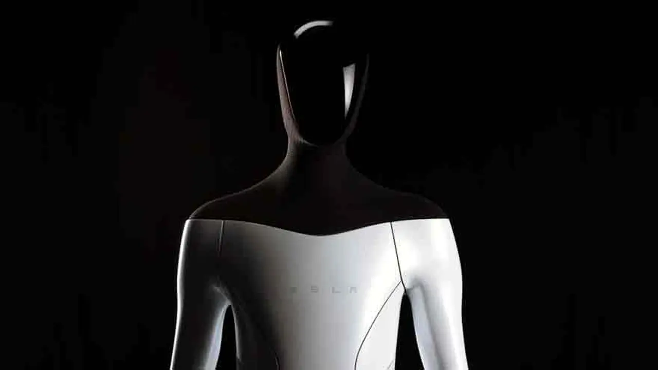 El robot de Tesla tiene aspecto humanoide.