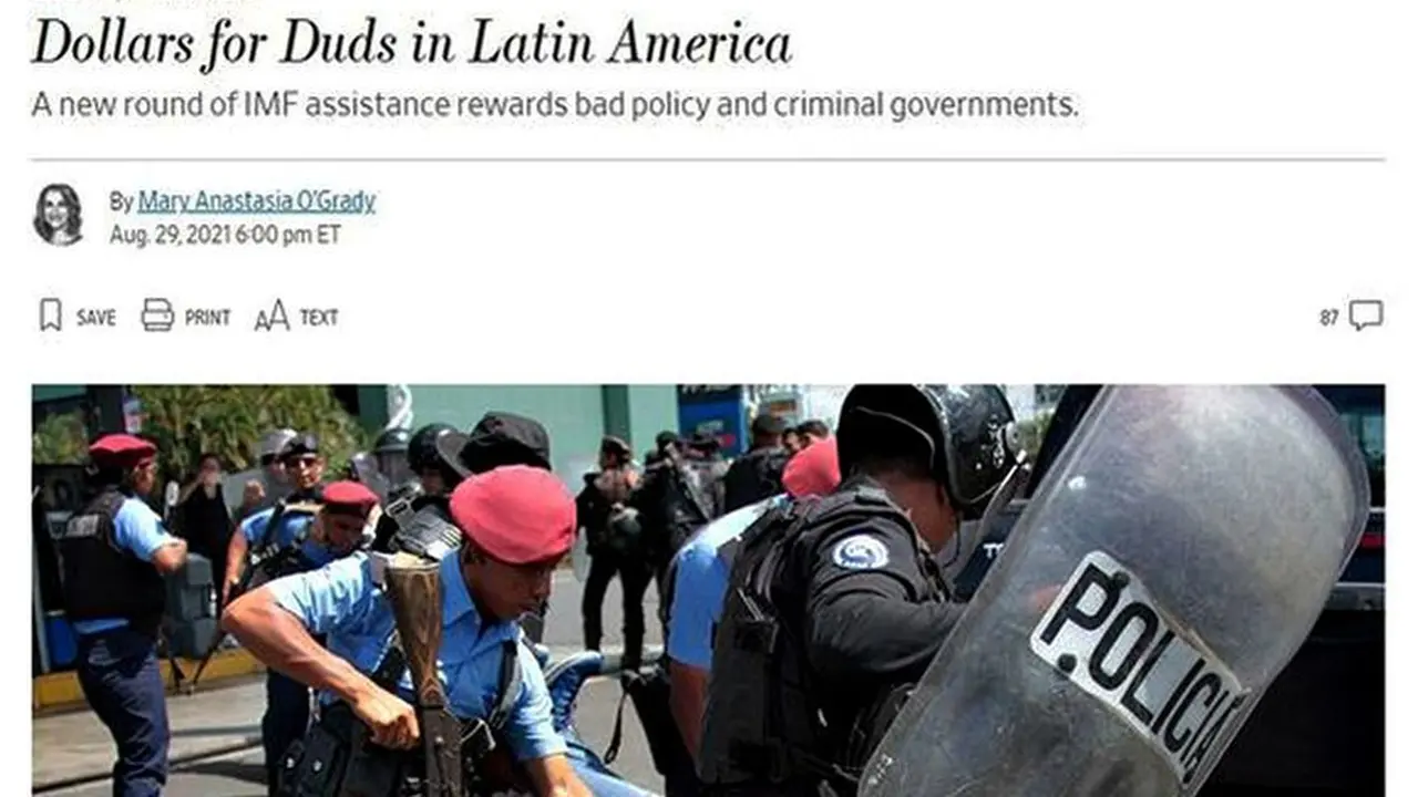 Dura crítica del Wall Street Journal contra el Gobierno y el FMI: "Dólares para el fiasco" que "no hace ninguna reforma"