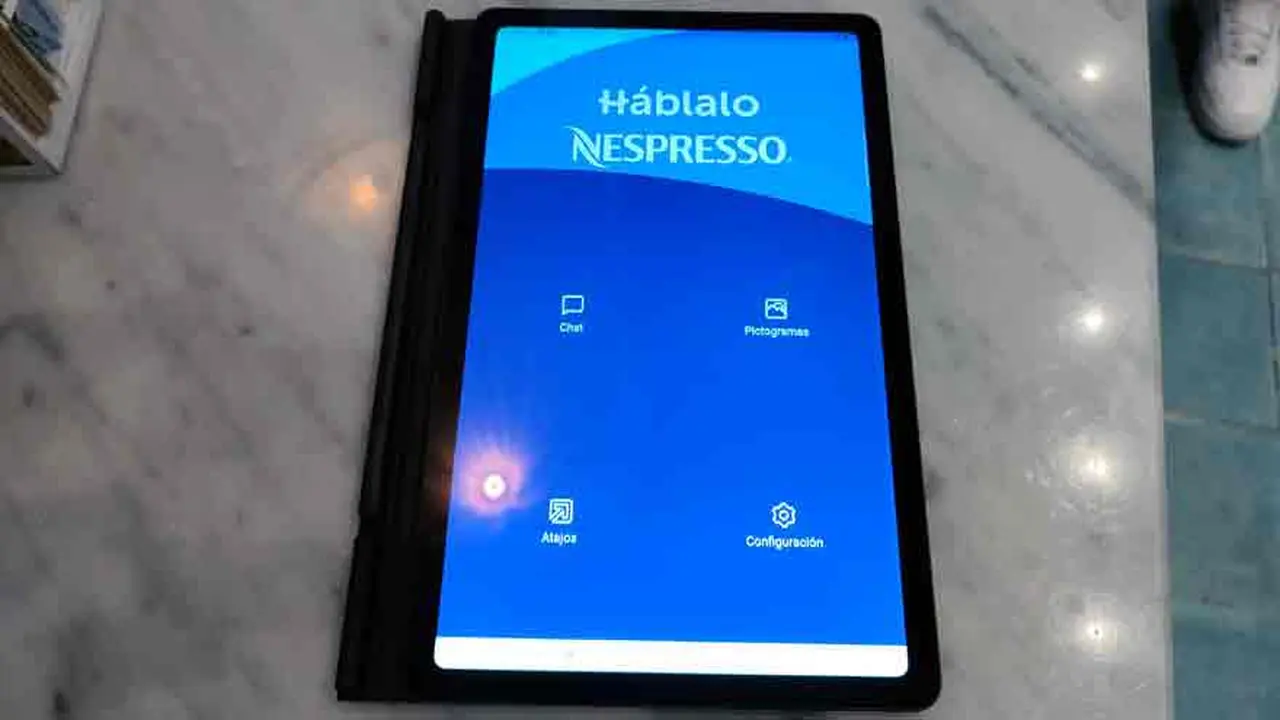 La aplicación está en las tabletas de los vendedores.