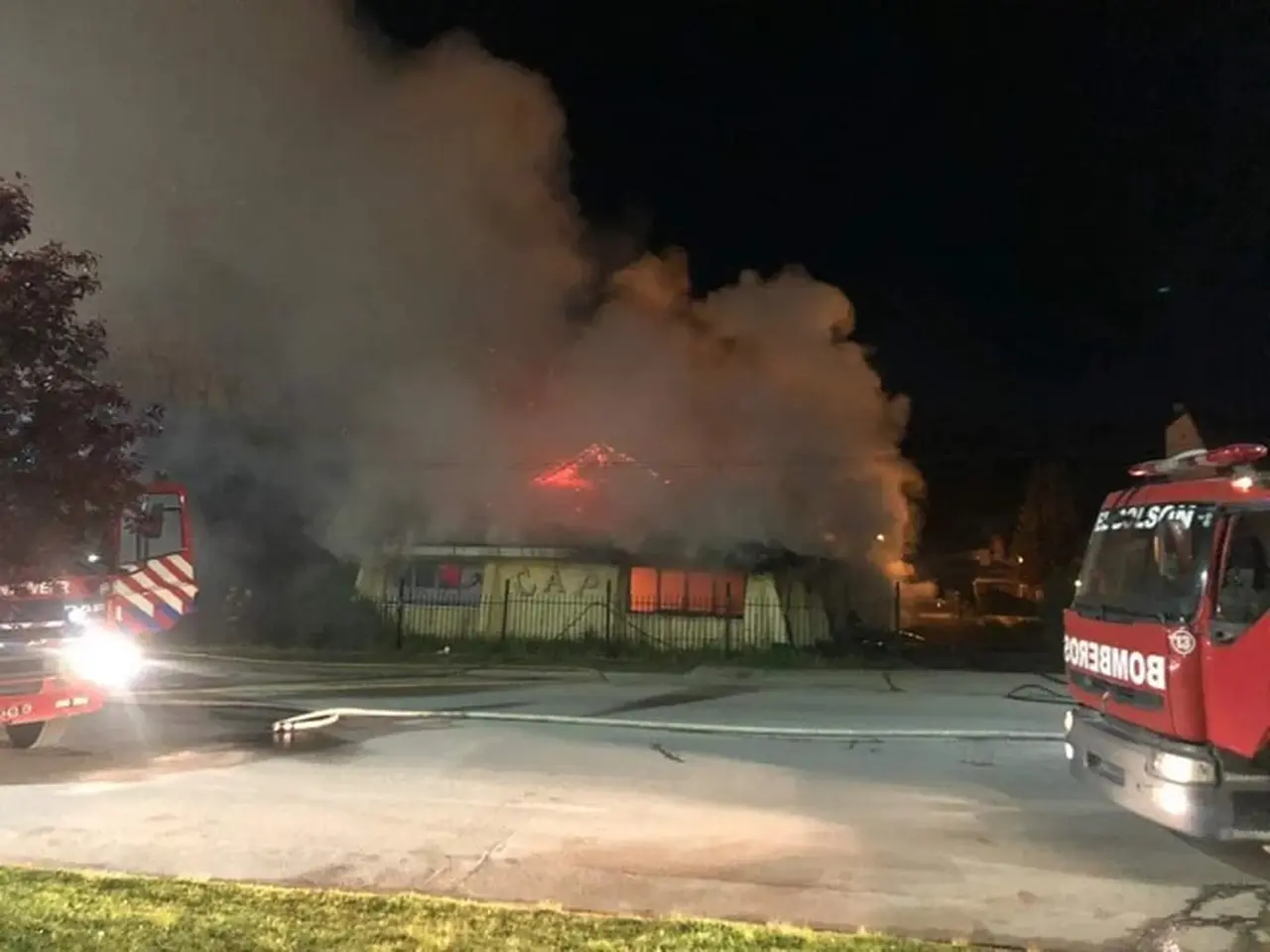 El Bolsón: un incendio destruyó el Club Andino Piltriquitrón y creen que fue intencional